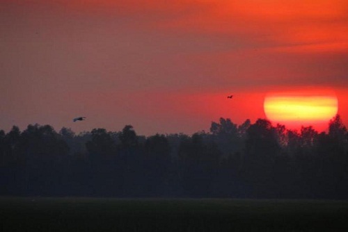 coucher du soleil